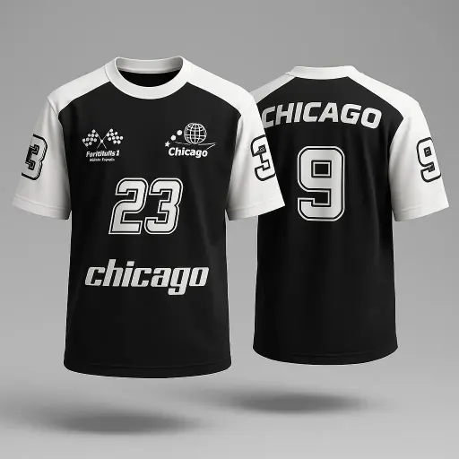 Mens Over Size T-shirt CHICAGO Edition
